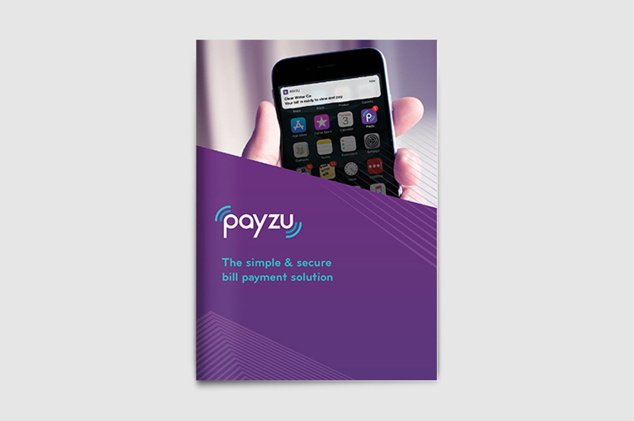 Payzu – brochure and exhibition stand