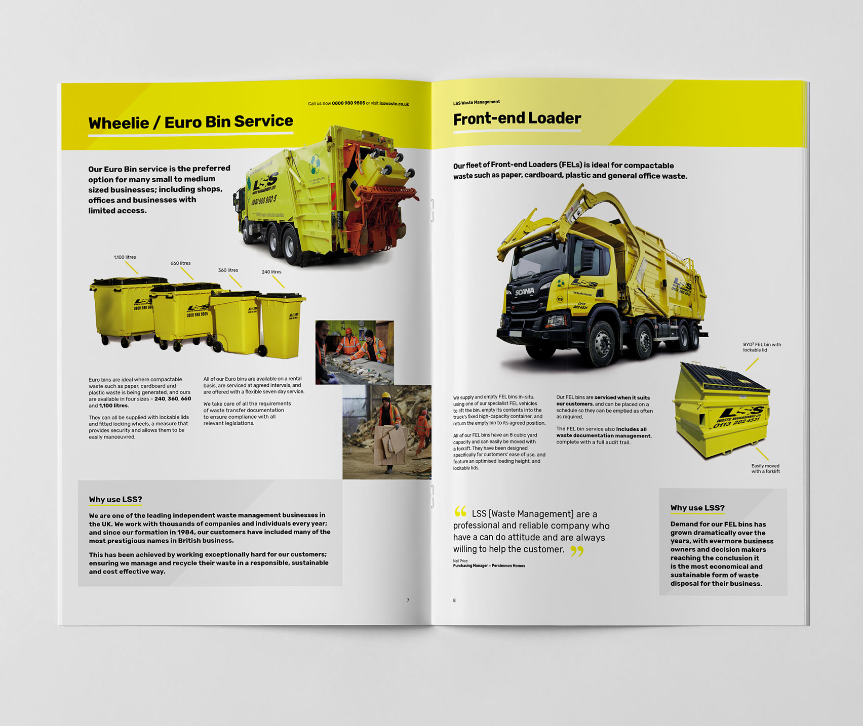 Double page spread