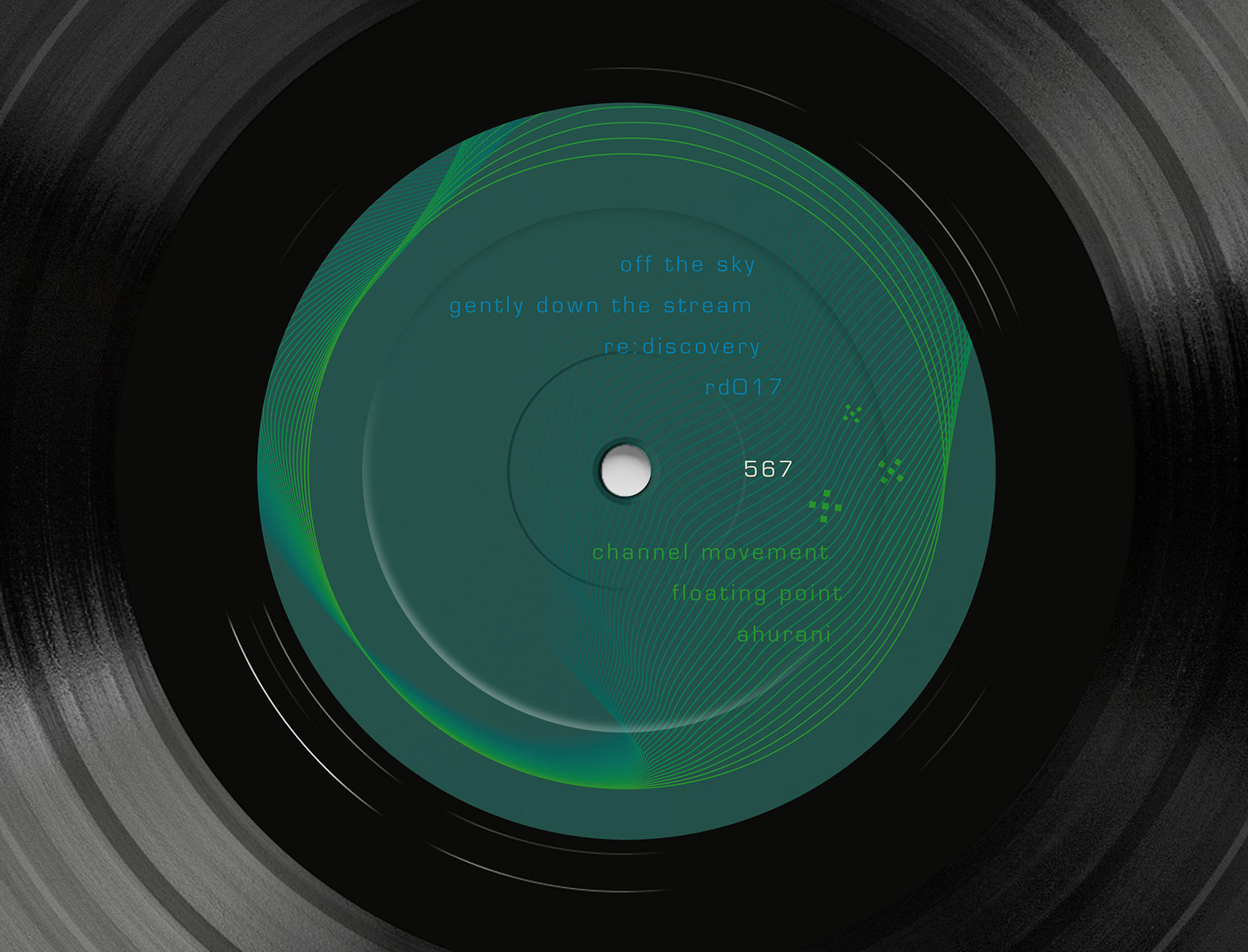 B side centre label