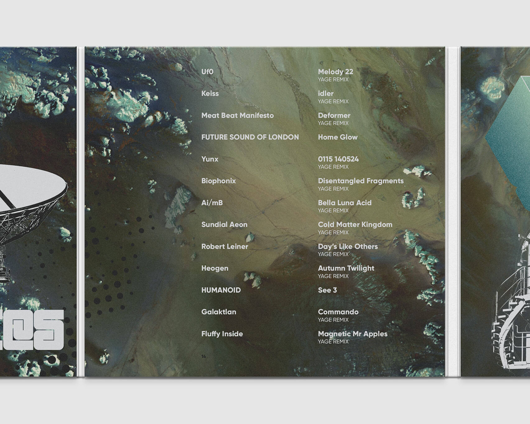 Mind Maps 6 CD panel close-up showing track listing