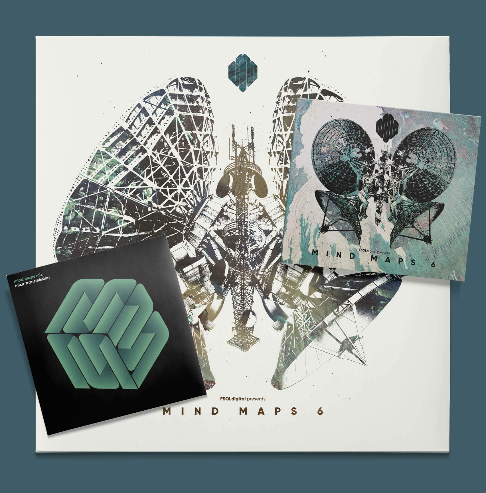 Mind Maps 6 LP, CD and promo CD covers