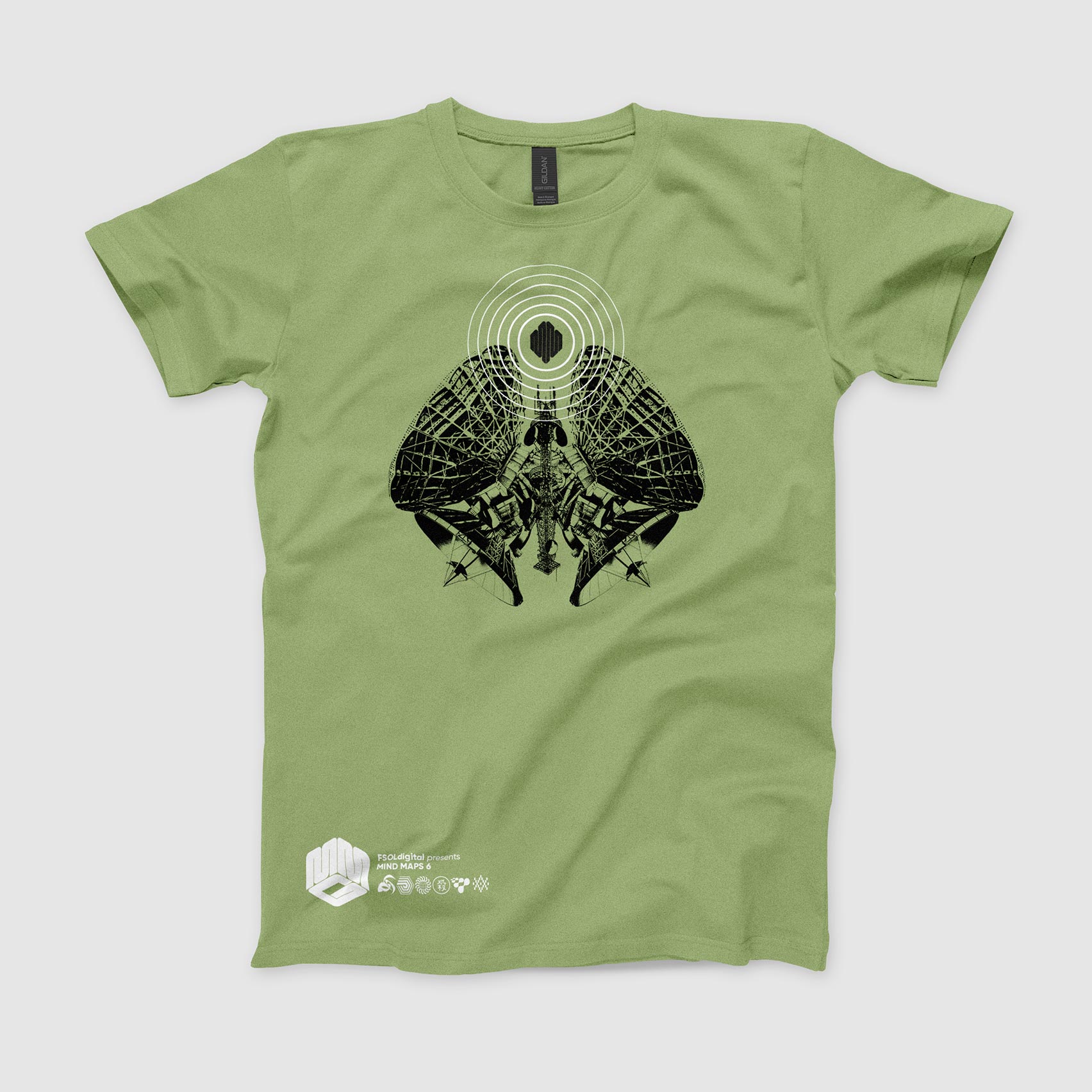 Mind Maps 6 t-shirt design on Pistachio
